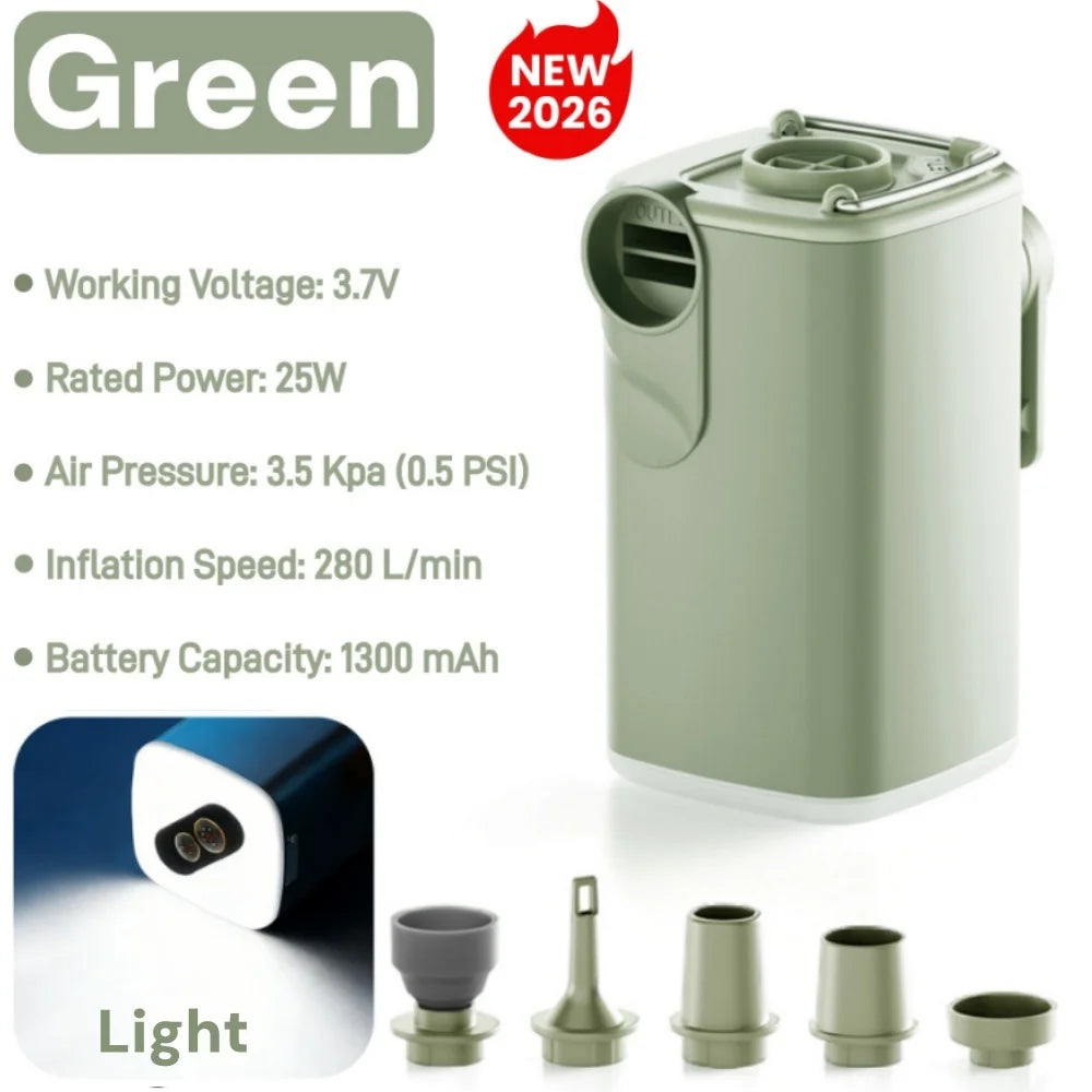 Kivex MiniPump Pro – Inflador Eléctrico Portátil y Linterna 3 en 1
