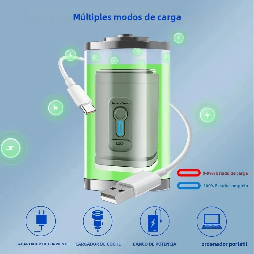 Kivex MiniPump Pro – Inflador Eléctrico Portátil y Linterna 3 en 1
