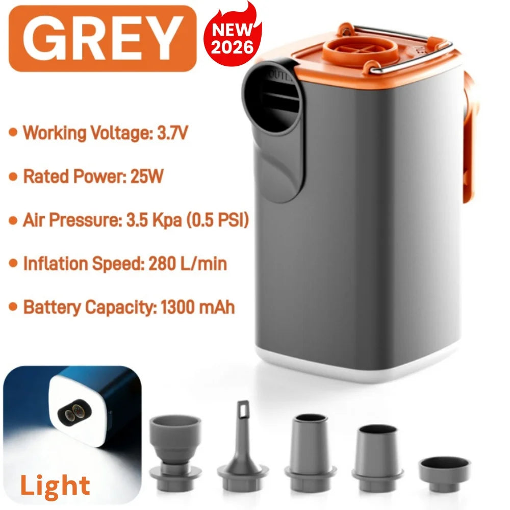 Kivex MiniPump Pro – Inflador Eléctrico Portátil y Linterna 3 en 1